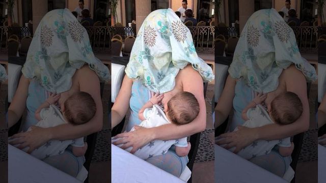 This breastfeeding mom who was told to ‘cover up’ at a restaurant had a hilarious response